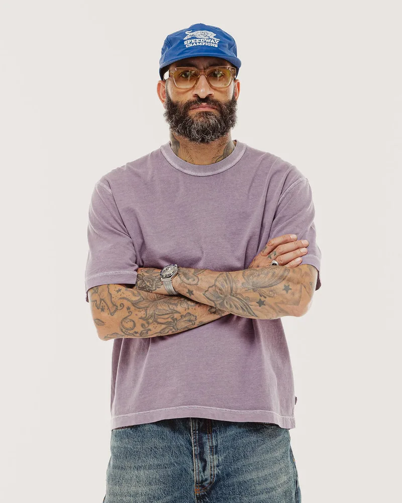 Essential Boxy T-Shirt - Plum Purple