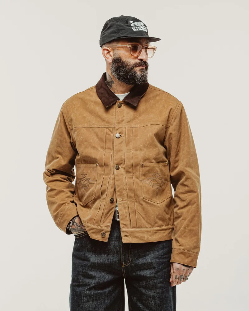 Harlan Waxed Canvas Jacket - Tan