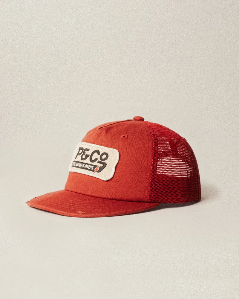 P&Co Garage Trucker Cap - Washed Red
