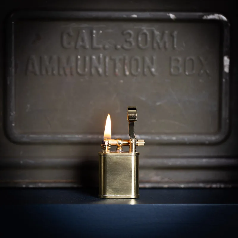 Tsubota Pearl NB Petrol Lighter - Brass