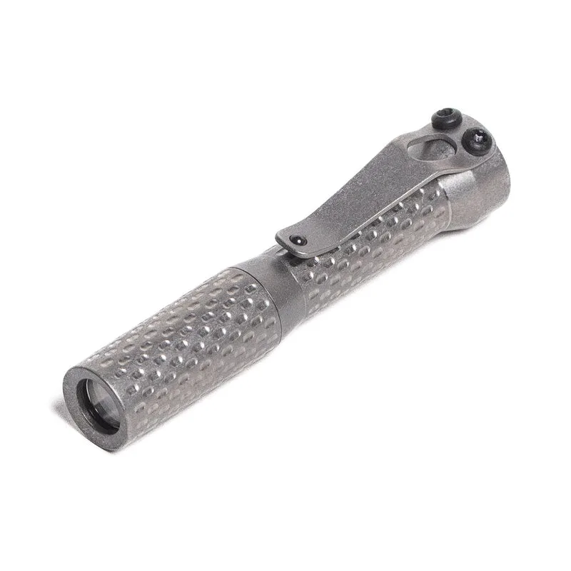 Dawson Machine Craft Divot Slimmer Flashlight - Tumbled Titanium