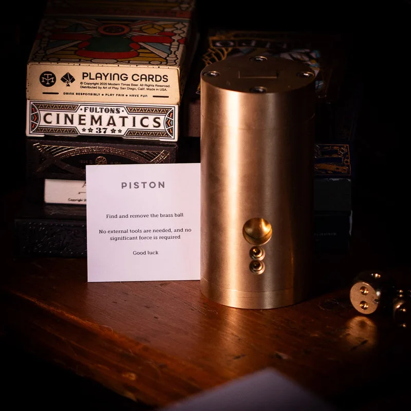 Felix Ure "Piston" Mechanical Puzzle - Brass