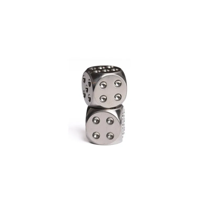 Solid Titanium Dice Set | Machined Titanium Dice – Pair, 6 or 12