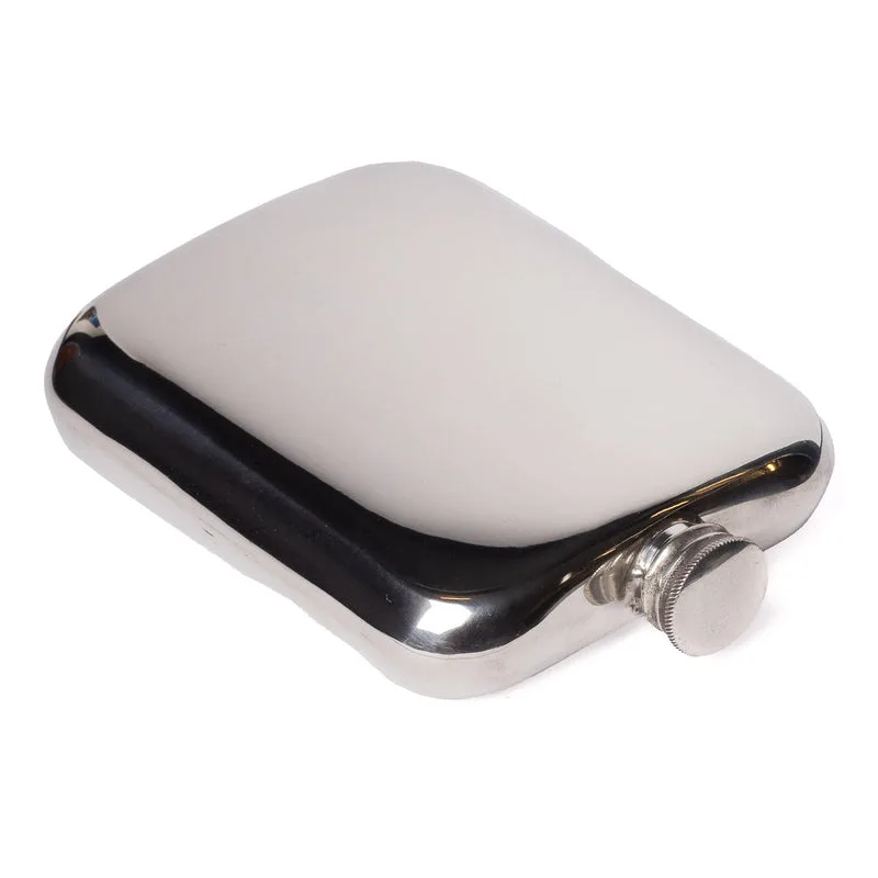 Last Manner 6oz Pewter Pocket Flask — Crafted by A.R. Wentworth