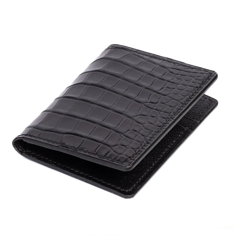 American Alligator & Chèvre Bifold Wallet | Last Manner