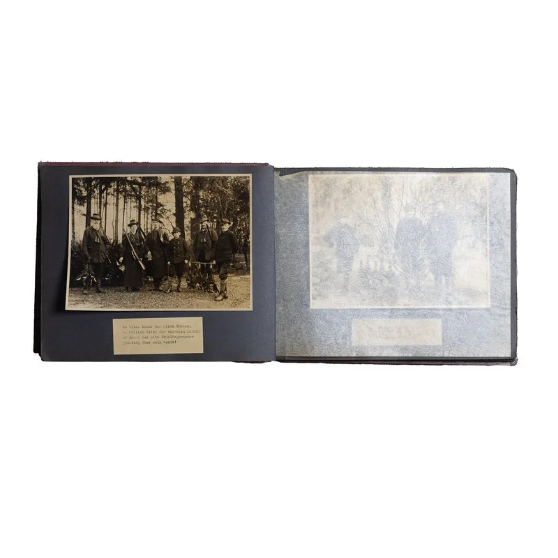 Vintage German Hunting Photo Album