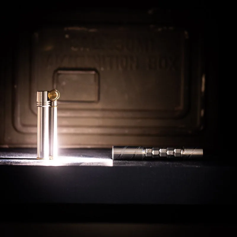 ReyLight Pineapple Mini Flashlight MK3 - Damascus Steel