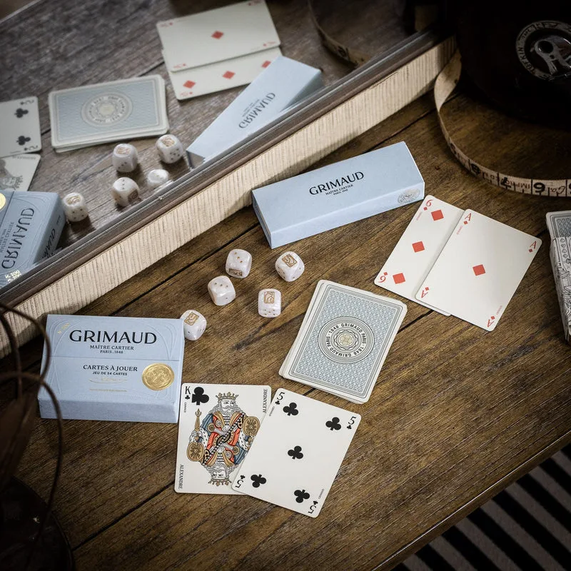 Grimaud N°200: Cartes à Jouer Playing Cards - Dolphin Blue