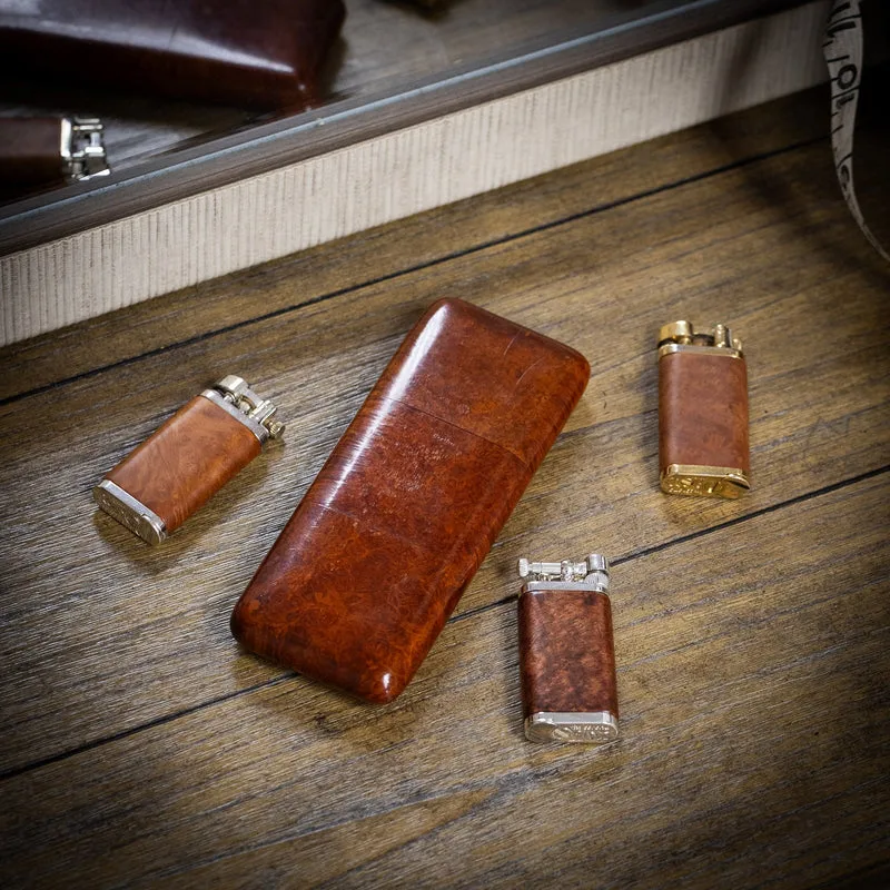 Vintage Big Ben Burlwood Cigar Case
