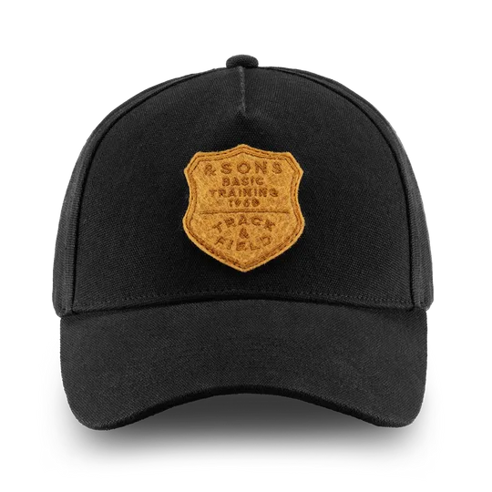 Track and Field Baseball Cap Black