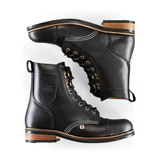 &SONS The Drover Boot Black