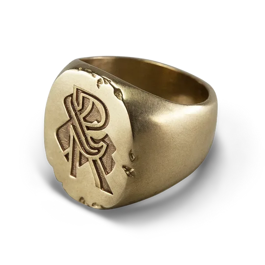 ROGUE by &SONS Signet Ring Brass