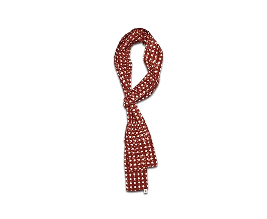 Rust Dot Japanese scarf