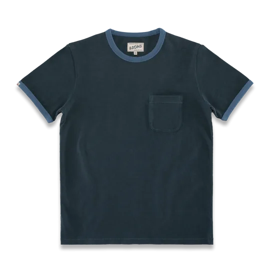 Ringer T-Shirt Navy