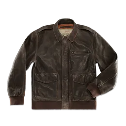 McQueen A2 Leather Jacket Brown