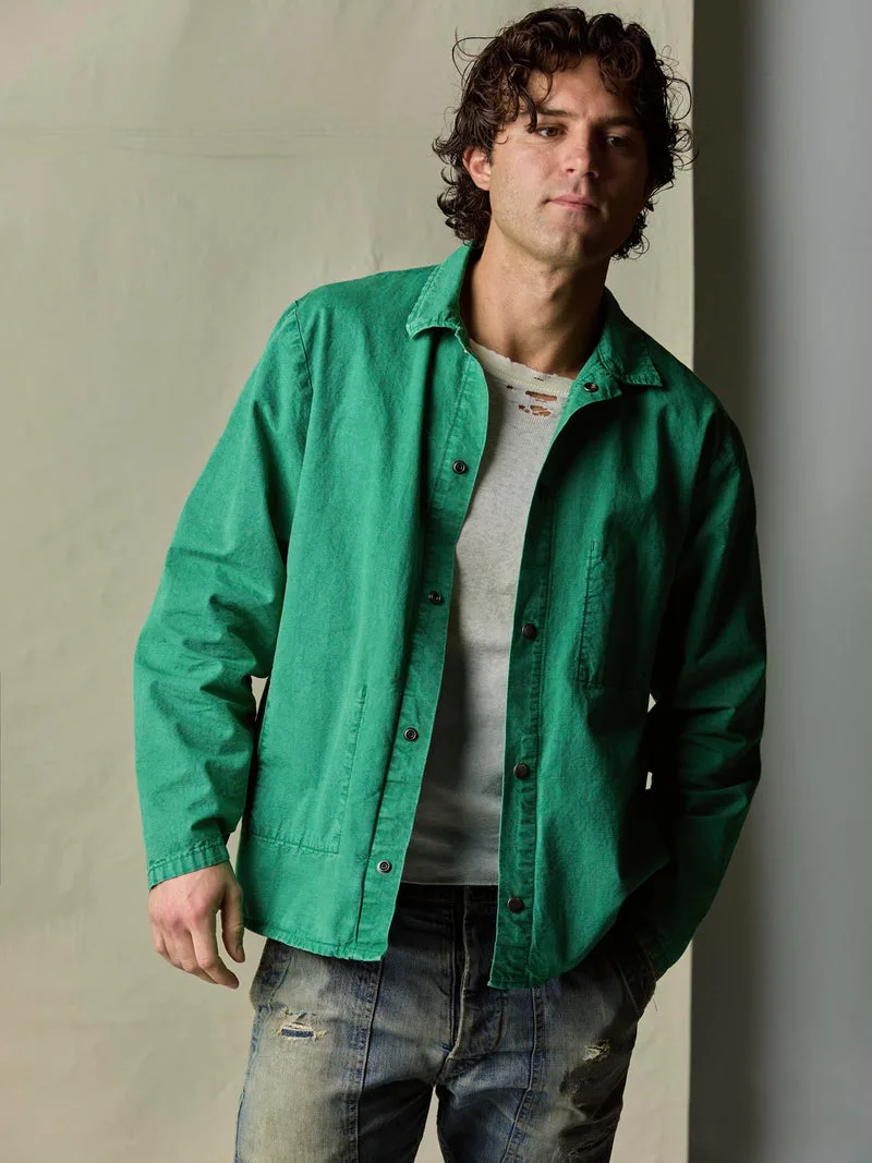 welder's jacket in seagreen ripstop
