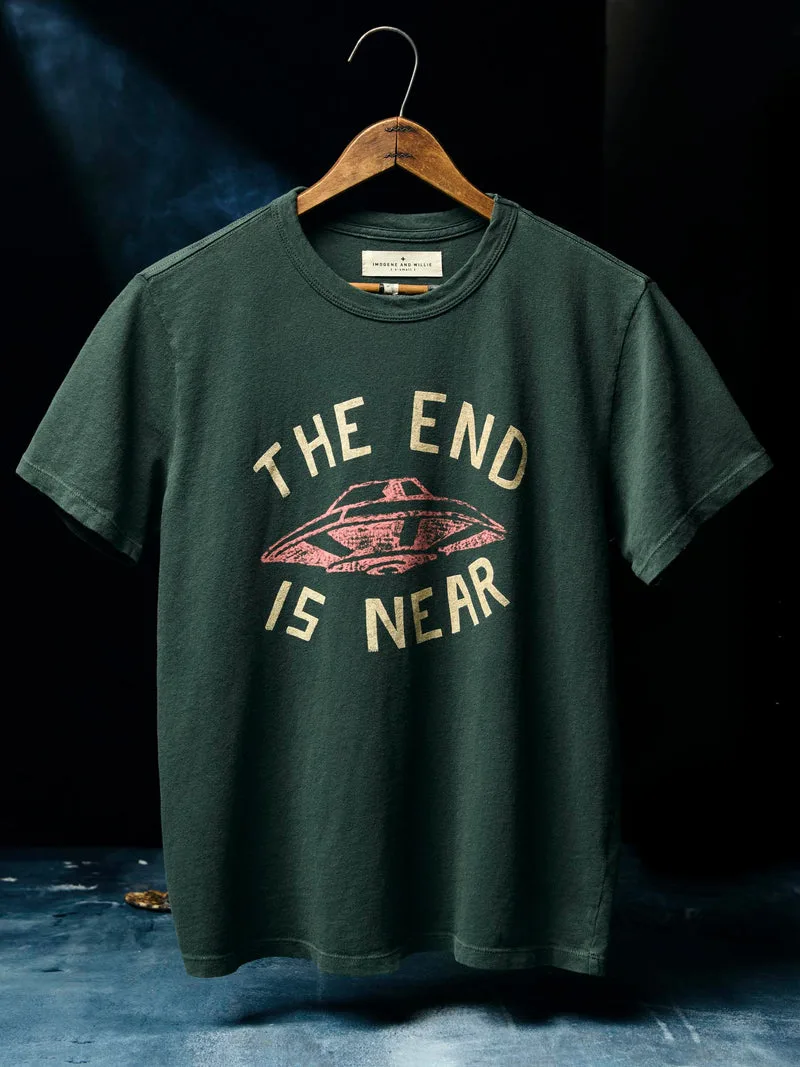 the "end is near" tee in spruce