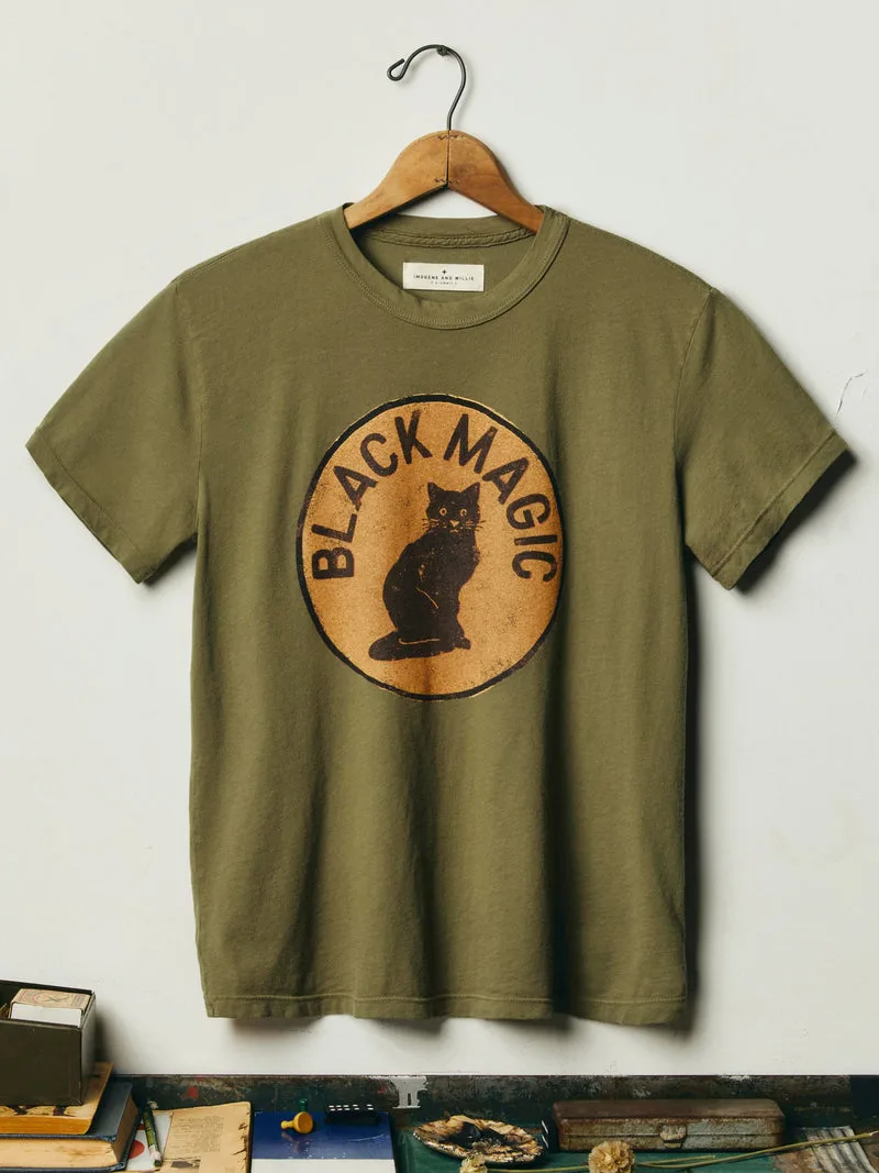 the "black magic" tee in olive