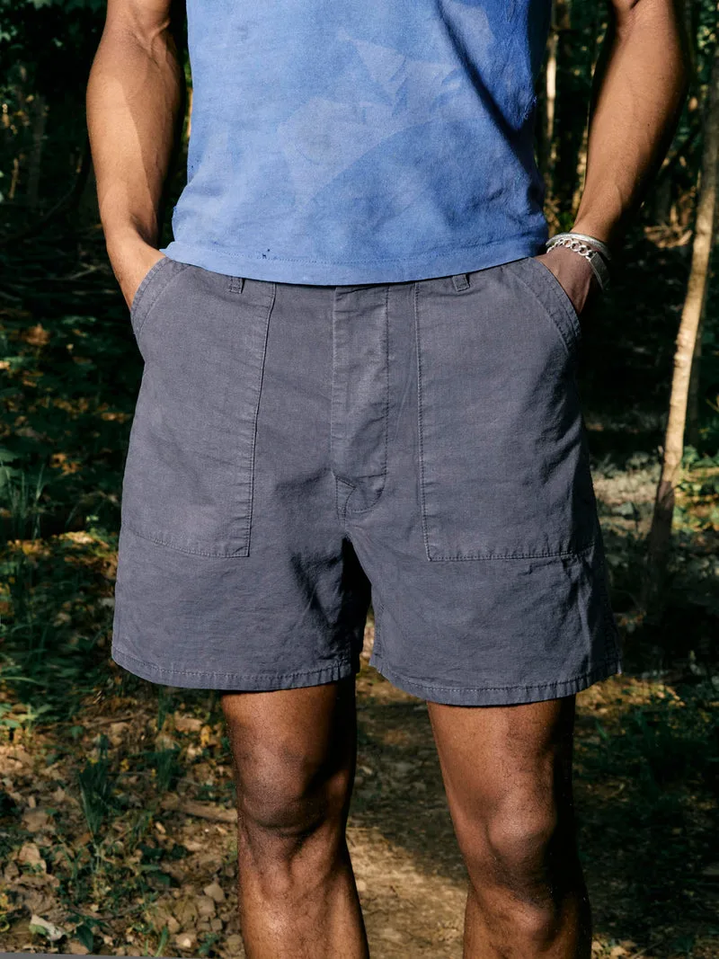 the ripstop fatigue short in sunfaded navy