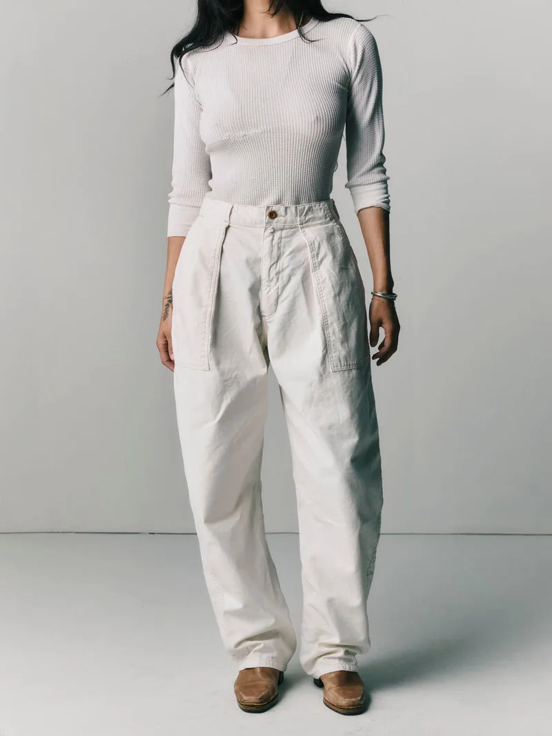 Service Trouser In Bone