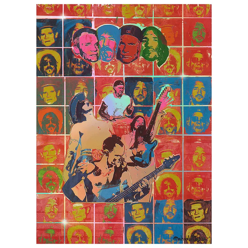 Special Edition Michael Rios Happy Squares Art Poster