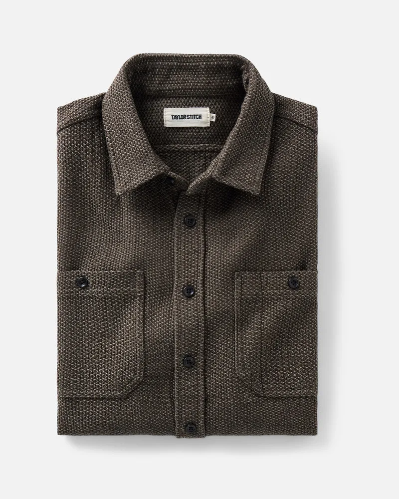 The Utility Shirt in Mulch Sashiko