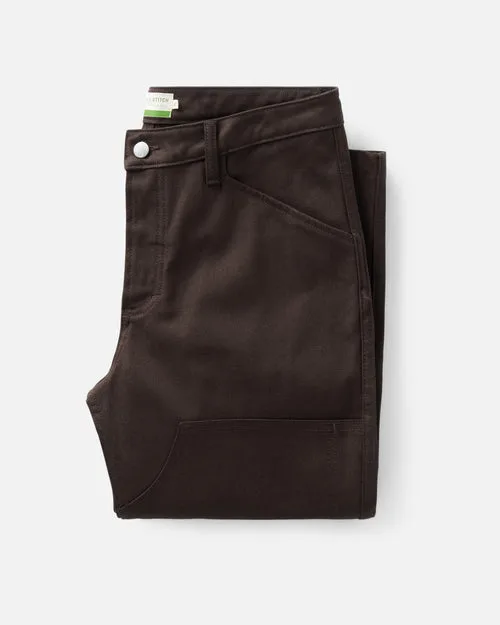 The Good Acre Chore Pant in Coffee Canvas