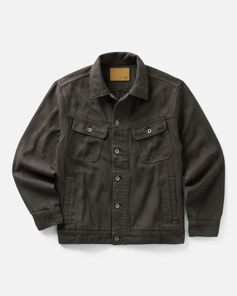 The Long Haul Jacket in Soil Slub Denim