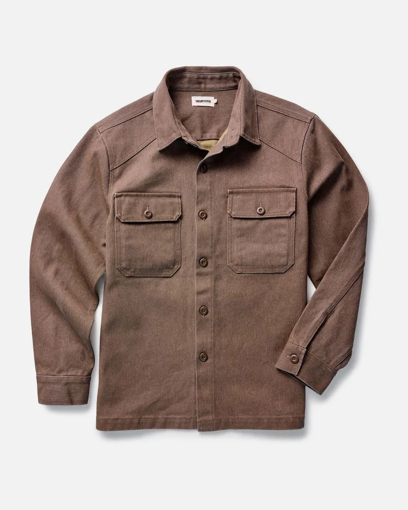 The Shop Shirt in Aged Penny Chipped Canvas