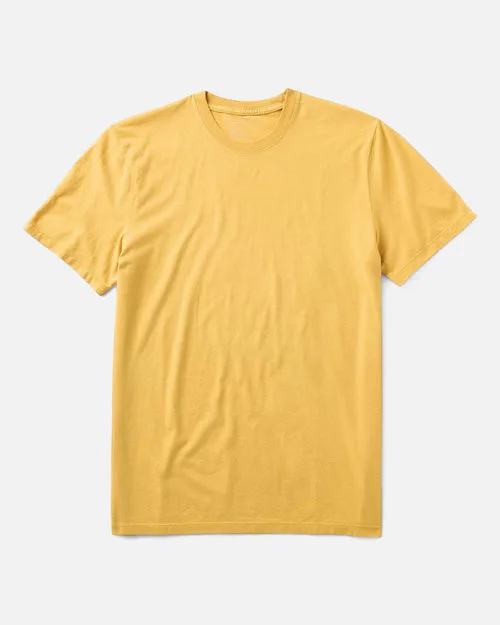 The Cotton Hemp Tee in Goldfinch
