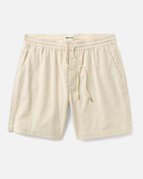 The Apres Short in Heather Oat Pincord