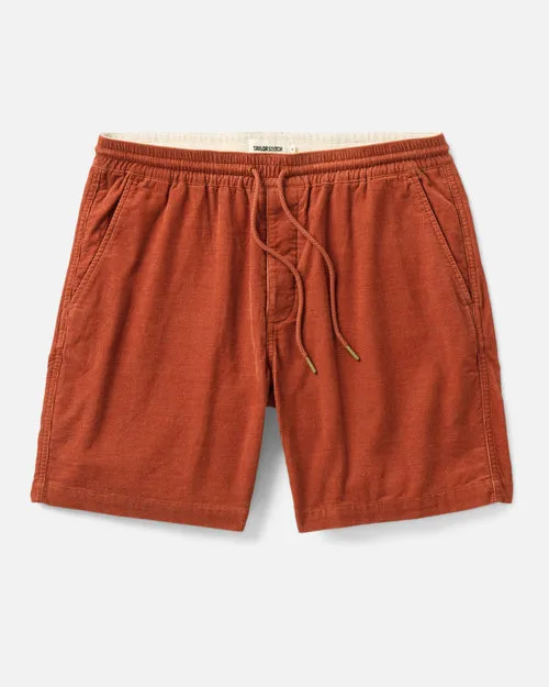 The Apres Short in Heather Chili Pincord