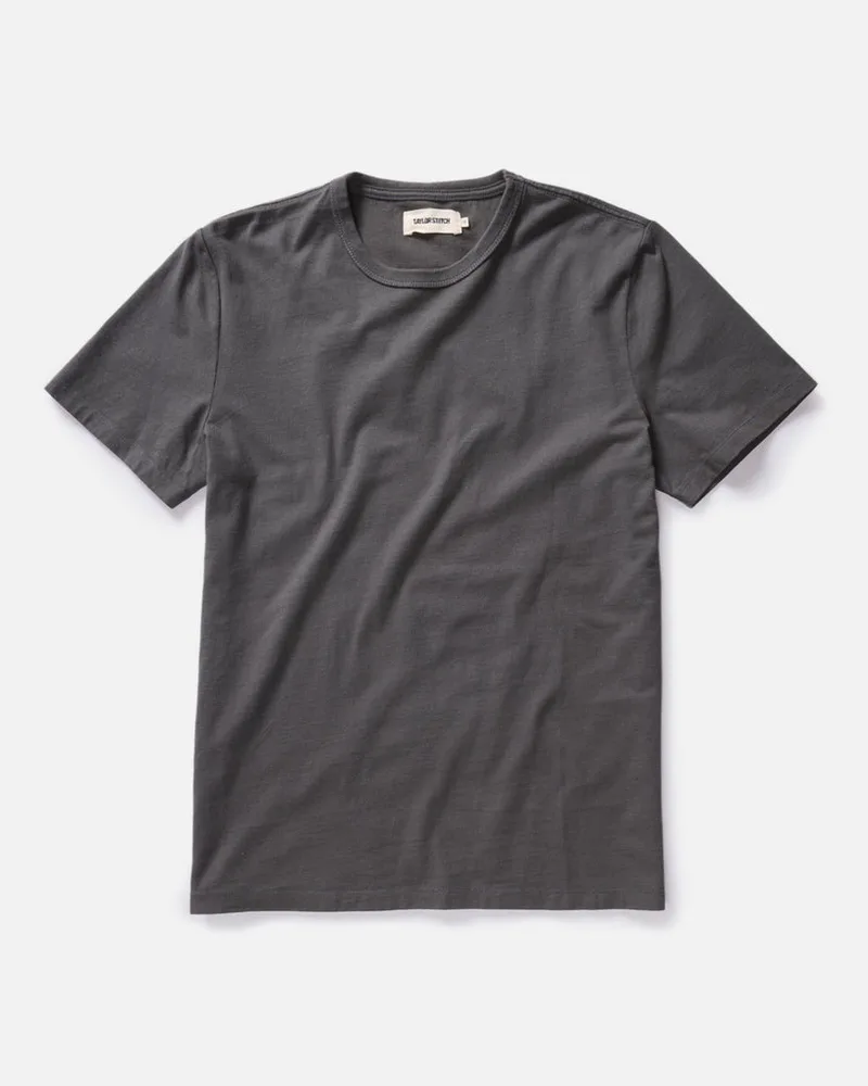 The Organic Cotton Tee in Faded Black