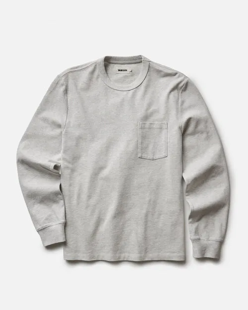 The Long Sleeve Shop Tee in Oat Twist