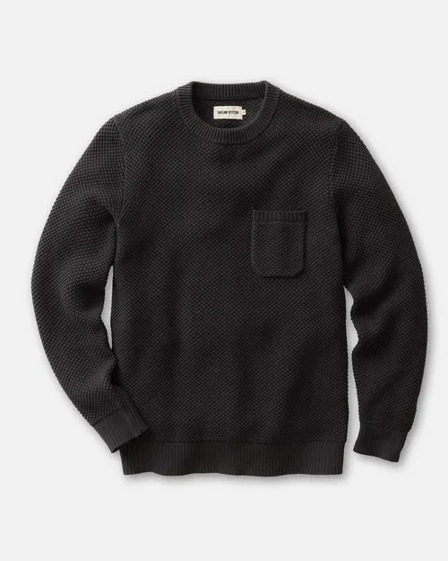 The Crawford Crew Sweater in Charcoal