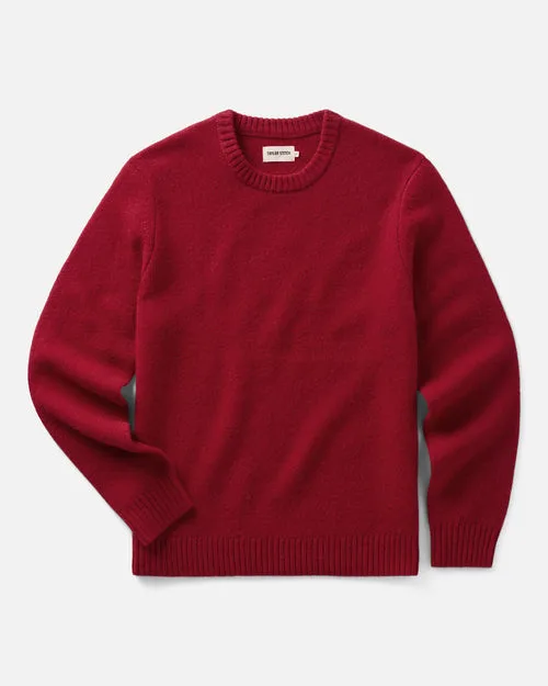 The Eastmoor Sweater in Claret Wool