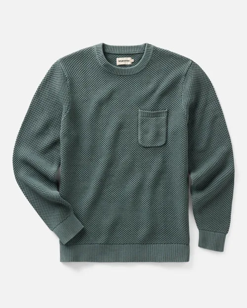 The Crawford Crew Sweater in Faded Spruce