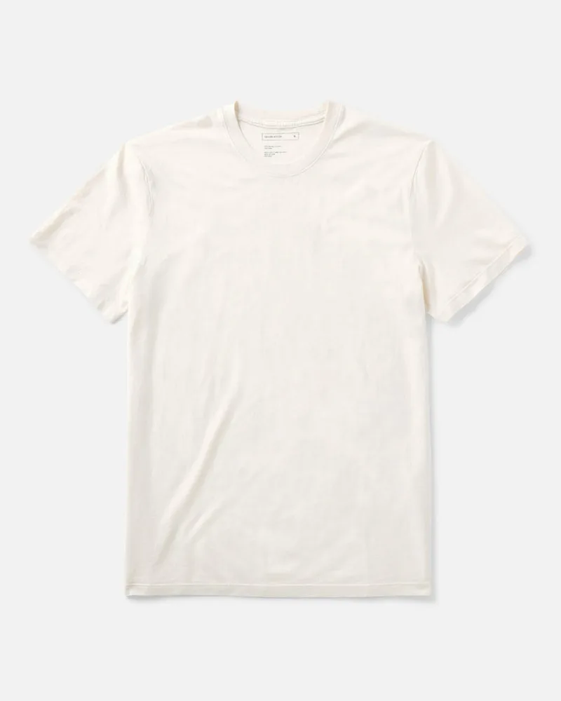 The Cotton Hemp Tee in Vintage White