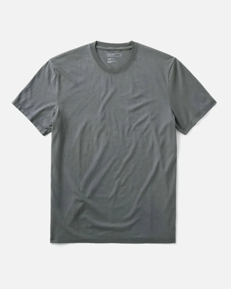 The Cotton Hemp Tee in Faded Black