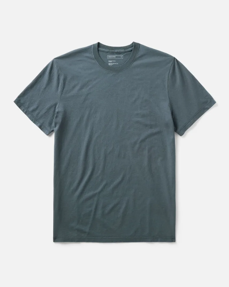 The Cotton Hemp Tee in Navy