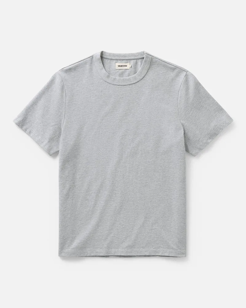 The Organic Cotton Shop Tee in Heather Grey