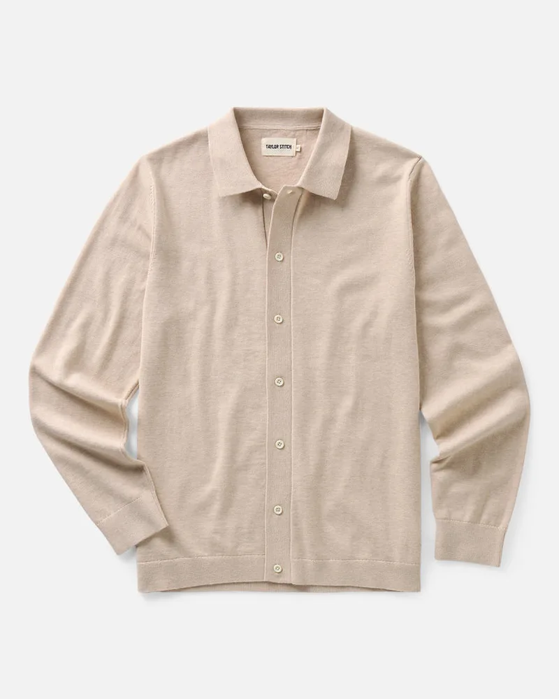 The Nichols Polo in Sable Cotton Cashmere