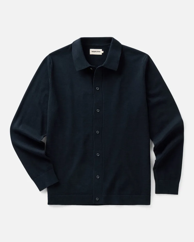 The Nichols Polo in Nocturne Cotton Cashmere