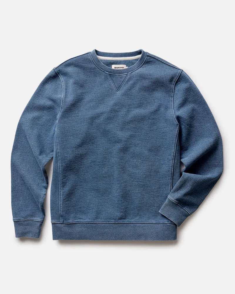 The Sunset Crew in Washed Indigo Terry