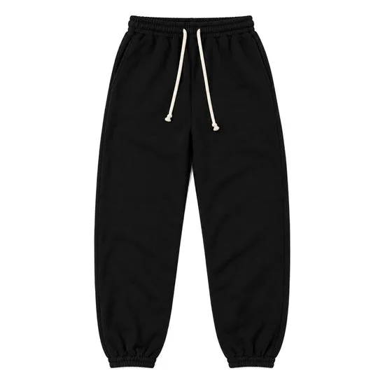 French Terry Sweatpants (Rinsed Black)