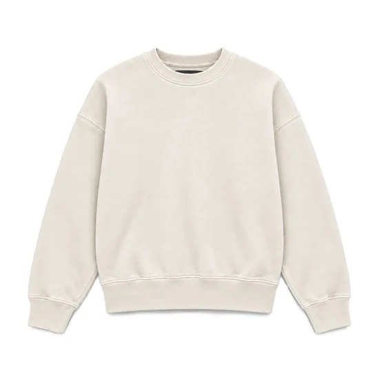 French Terry Dart Sweatshirt (Rinsed Ivory)