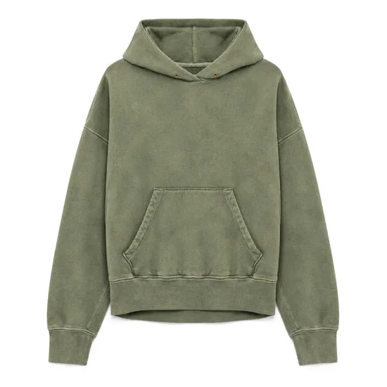 French Terry Dart Hoodie (Vintage OD Green)