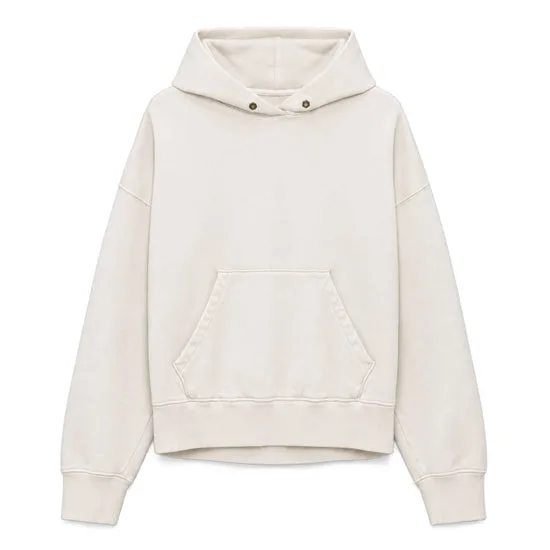 French Terry Dart Hoodie (Rinsed Ivory)