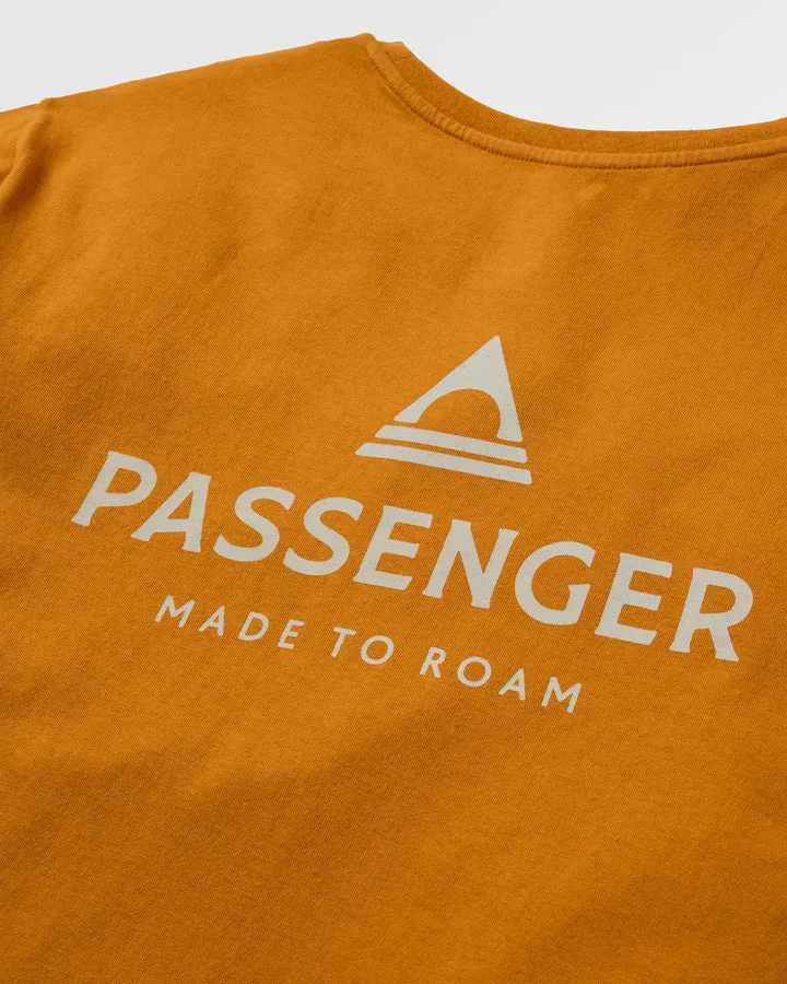 Passenger Recycled Cotton T Shirt Retro Orange