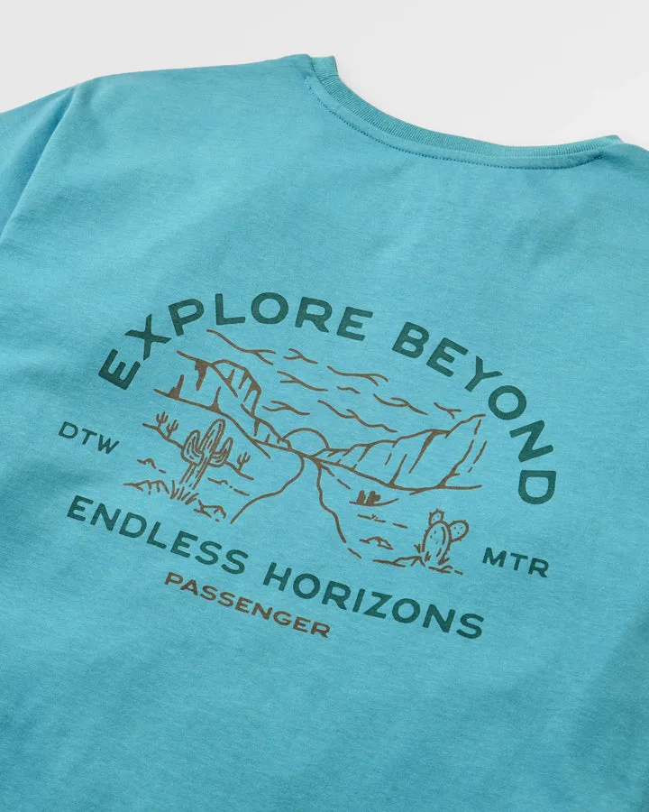 Horizons T Shirt Ocean Teal